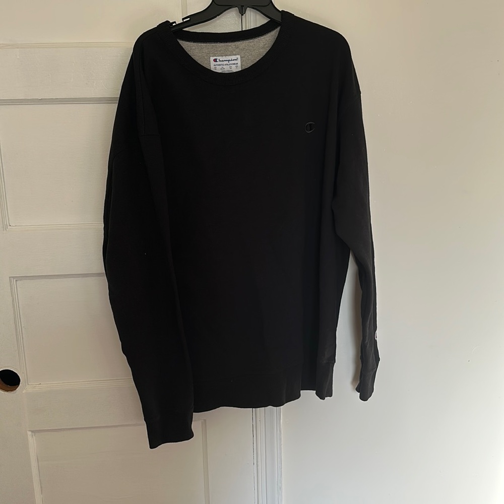 Champion black crew neck